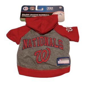 New Washington Nationals Pets First Sports Team Dog Hoodie T-Shirt | Size XS